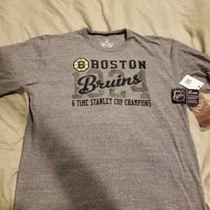 NHL Bruins Championship Tee Grey